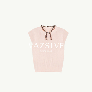 【VAZSLVE/全新奢品】捡漏法式丝巾短袖显瘦百搭T恤HBZ426