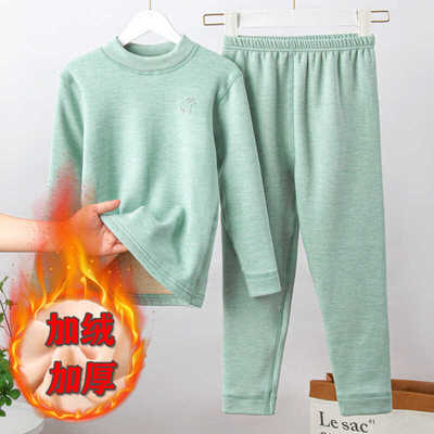 德绒秋衣秋裤秋冬季保暖内衣套装