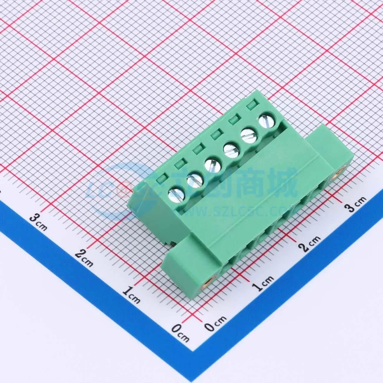 插拔式接线端子MX15EDGRKP-3.81-06P-GN01-Cu-Y-A P=3.81mm 1x6P
