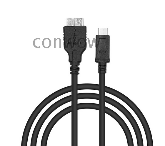 USB3.1 Type-C转micro B USB3.0数据线 12寸MacBook连接移动硬盘