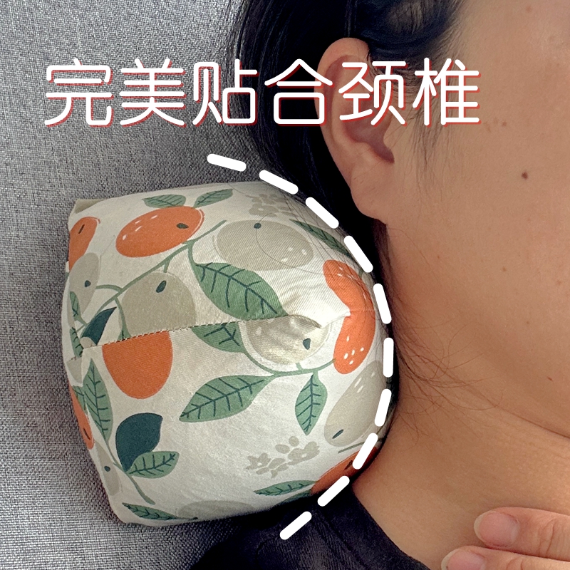 颈舒堂天然荞麦壳养生颈椎枕荞麦壳骨头枕护颈枕三角枕头支撑护颈