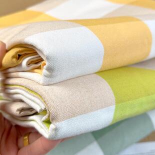 硬货！纯棉老粗布床单加厚加密单人被单双人三件套宿舍加厚100棉