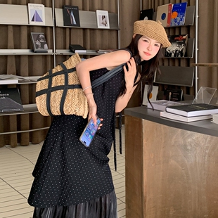 现货2026新款 波点吊带连衣裙女连衣裙8623p115K168 夏季
