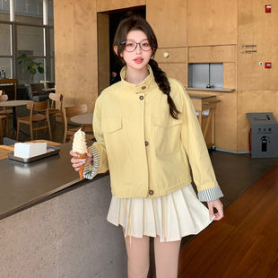 现货新款2026年黄色短外套8616P135K198