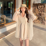 现货2025年买家秀褶皱面料超薄防晒吊带连体裤ZB0661059P125K178，女装连衣裙，杭阁服饰