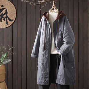 冬季 口撞色设计感轻薄棉衣夹棉外套菱格保暖棉服 宽松连帽棉袄女袖