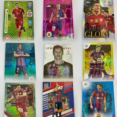 莱万多夫斯基球星卡专辑（200种）莱万正版足球球星卡 波兰 topps