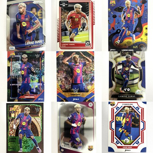 亚马尔球星卡专集  正版足球球星卡 帕尼尼 topps 西班牙队 巴萨