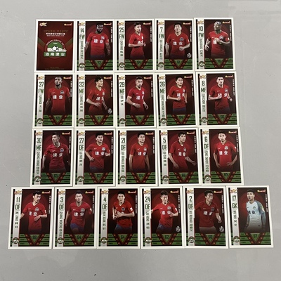 足球球星卡 中体卡业 2019中超 球迷版 河南建定队普卡全套及单卡