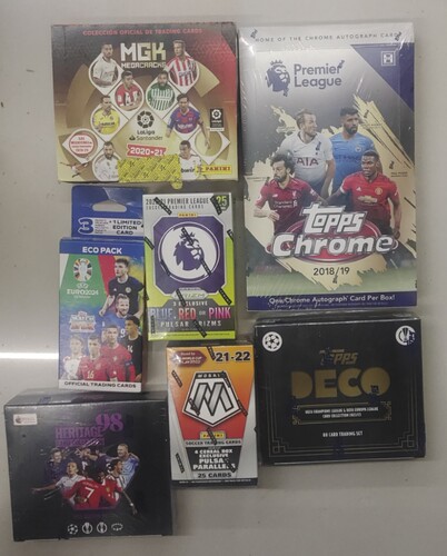 足球球星卡 帕尼尼 topps  德甲 世界杯 西甲意甲欧冠原盒卡 包卡