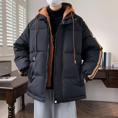 冬季高中生羽绒棉衣服16青少年15中长款外套14初中学生棉袄男装
