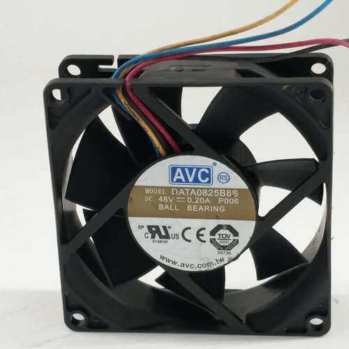 台湾AVC DATA0825B8S 8025 48v 0.2A 8CM PWM温控中兴设备风扇