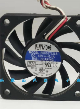 原装 AVC 6CM 6010 12V 0.1A F6010T12LS CPU散热风扇60*60*10MM