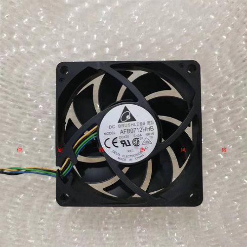 台达AFB0712HHB DC12V 0.45A AMD CPU散热器7015 PWM温控机箱风扇