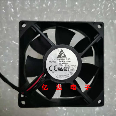 台达AFB0824SH 8025 DC24V 0.33A 8CM大风量变频器风扇80*80*25MM