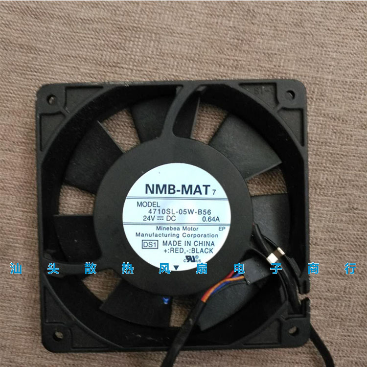 NMB安川变频器 4710SL-05W-B56 外部冷却风扇12厘米 24V 0.64A