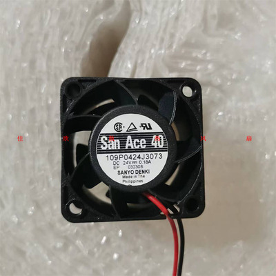 原装三洋SANYO 109P0424J3073 4028 4CM 24V 0.18A变频器散热风扇