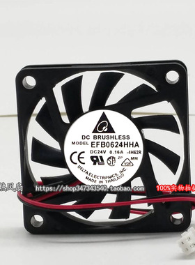 原装 Delta台达 6CM 24V 0.16A 6010 EFB0624HHA 变频器 超薄风扇