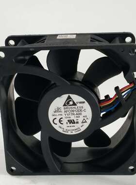 原装台达AFC0912DE-C 12V 1.50A 9038 9cm 4线PWM温控 服务器风扇