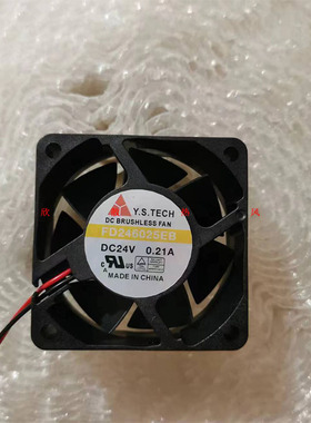 原装正品Y.S.TECH FD246025EB 24V 0.21A 6025 6CM 变频器风扇