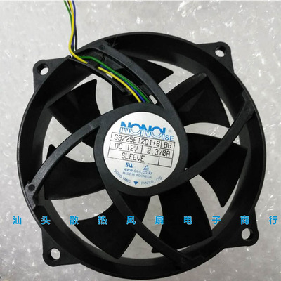 原装NONOIse 9225 9CM G9225E12D1+6 BG 12V 0.370A变频器CPU风扇