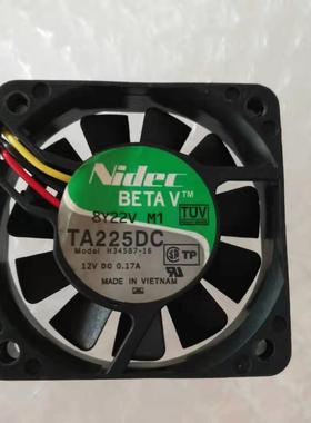 原装Nidec TA225DC H34587-16 12V 0.17A 6015 6CM 电源散热风扇