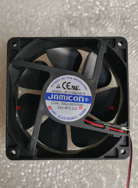 JAMICON/凯美 JF1238B2HR-R 12038 24V 0.32A 12CM 2线 散热风扇