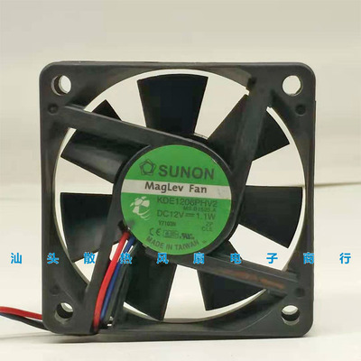 SUNON/建准 6015 12V 1.1W 6CM静音型 磁悬浮散热风扇KDE1206PHV2