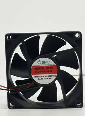 全新SHKT/恺天静音散热风机8CM变频器风扇8025 DC24V 80x80x25mm