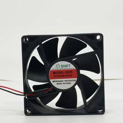 全新SHKT/恺天静音散热风机8CM变频器风扇8025 DC24V 80x80x25mm