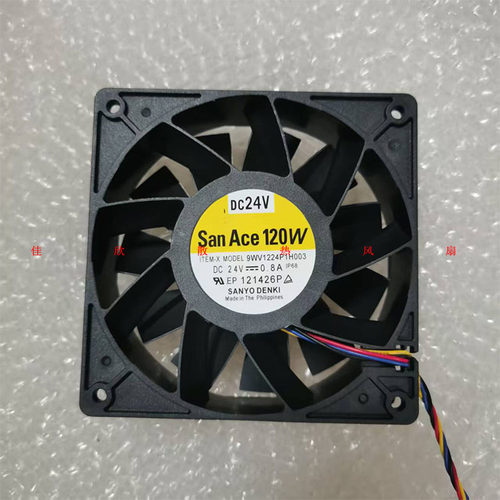 9WV1224P1H003 DC 24V 0.8A SanAce120W 120x120x38MM 散热风扇