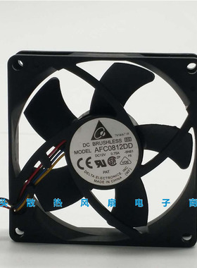 全新台达8020 8CM 12V0.75A双滚珠PWM自动控速风扇AFC0812DD