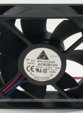 台达 AFB0812H 8cm 8025 12V 0.24A 服务器机箱电源静音散热风扇