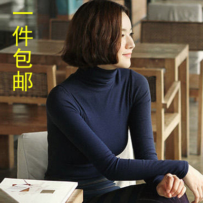 长袖韩版薄修身莫代尔女打底衫