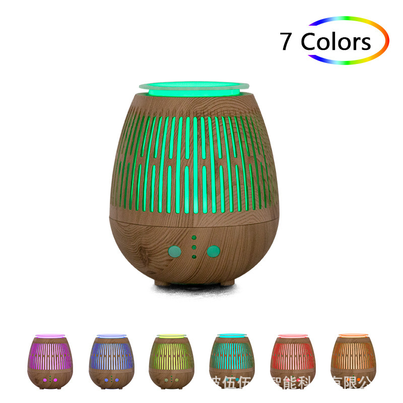 实力工厂无印木纹香薰机加湿器扩香机精油喷香灯熏炉礼品定 制批