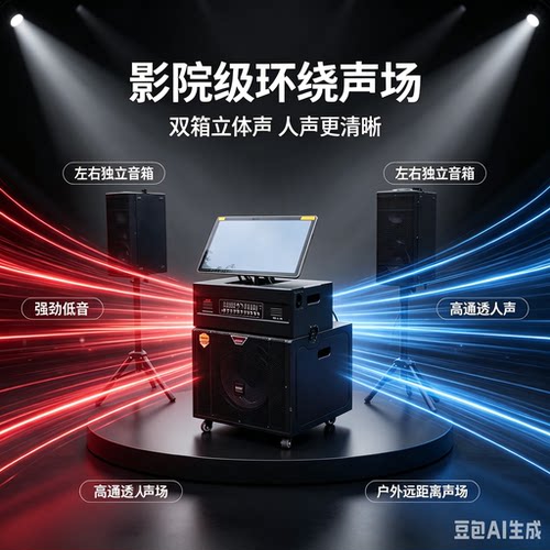 爱博声音响影院10号2.1环绕立体声大功率移动ktv组合音箱大音量