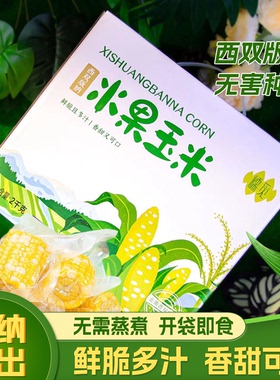 西双版纳糯觅甜脆玉米水果甜玉米段开袋即食免煮减脂学生宿舍早餐