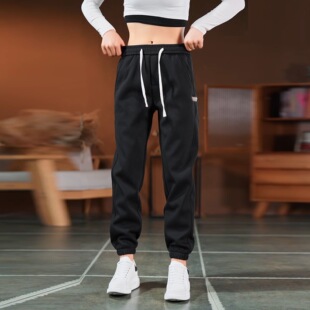 潮流百搭宽松束脚高腰显瘦休闲裤 华夫格裤 新款 2026年春夏季 子女款