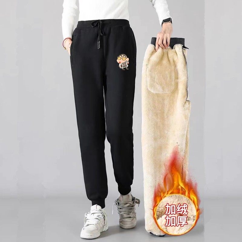 超厚羊羔绒棉裤加绒运动裤女宽松束脚秋冬加绒裤子女外穿哈伦卫裤,女装/女士精品,休闲裤,淘宝优惠券,粉丝福利购,淘宝优惠卷