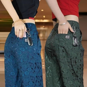 清仓捡漏冰丝七分裤女士夏季薄款休闲裤速干时尚运动宽松直筒中裤