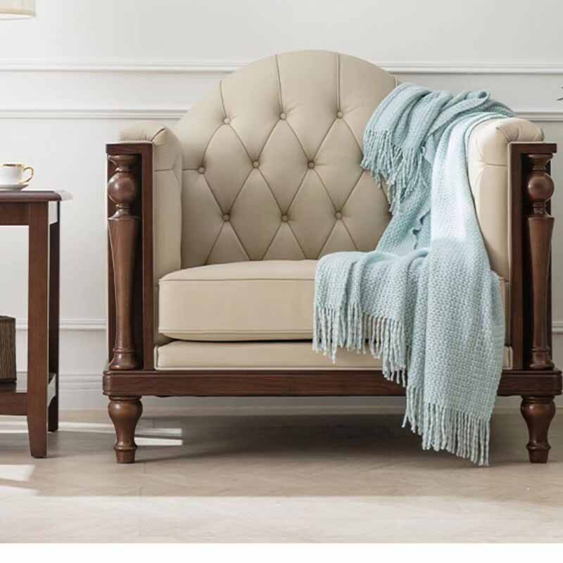 美式实木雕花轻奢现代沙发欧式简约客厅卧室大小户型整装沙发组合