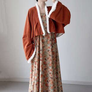 暗袖盈香【纷纷飞花黄色】汉服女加兜吊带裙唐制法门寺短衫日常