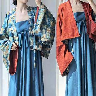 暗袖盈香【星空】双面穿法门寺短衫唐制汉服女日常通勤