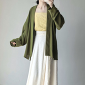 盈香 牛油果 宋制飞机袖 暗袖 短衫 汉服女八破裙半身裙日常通勤