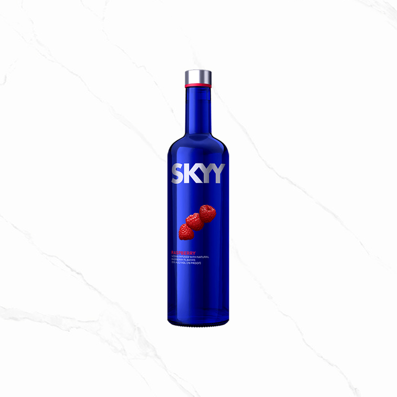 深蓝伏特加梅子味蓝天莓子伏特加SKYYVodka正品进口瓶装洋酒750mL