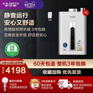 AO史密斯 13升CSCX 静音天然气燃气热水器安