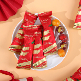 mokcoke莫可卡双色酸味棒棒糖结婚喜糖婚礼糖果散装休闲零食批发