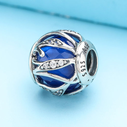 pandora/潘多拉蓝色 自然的光华 925银串饰 791969NCB