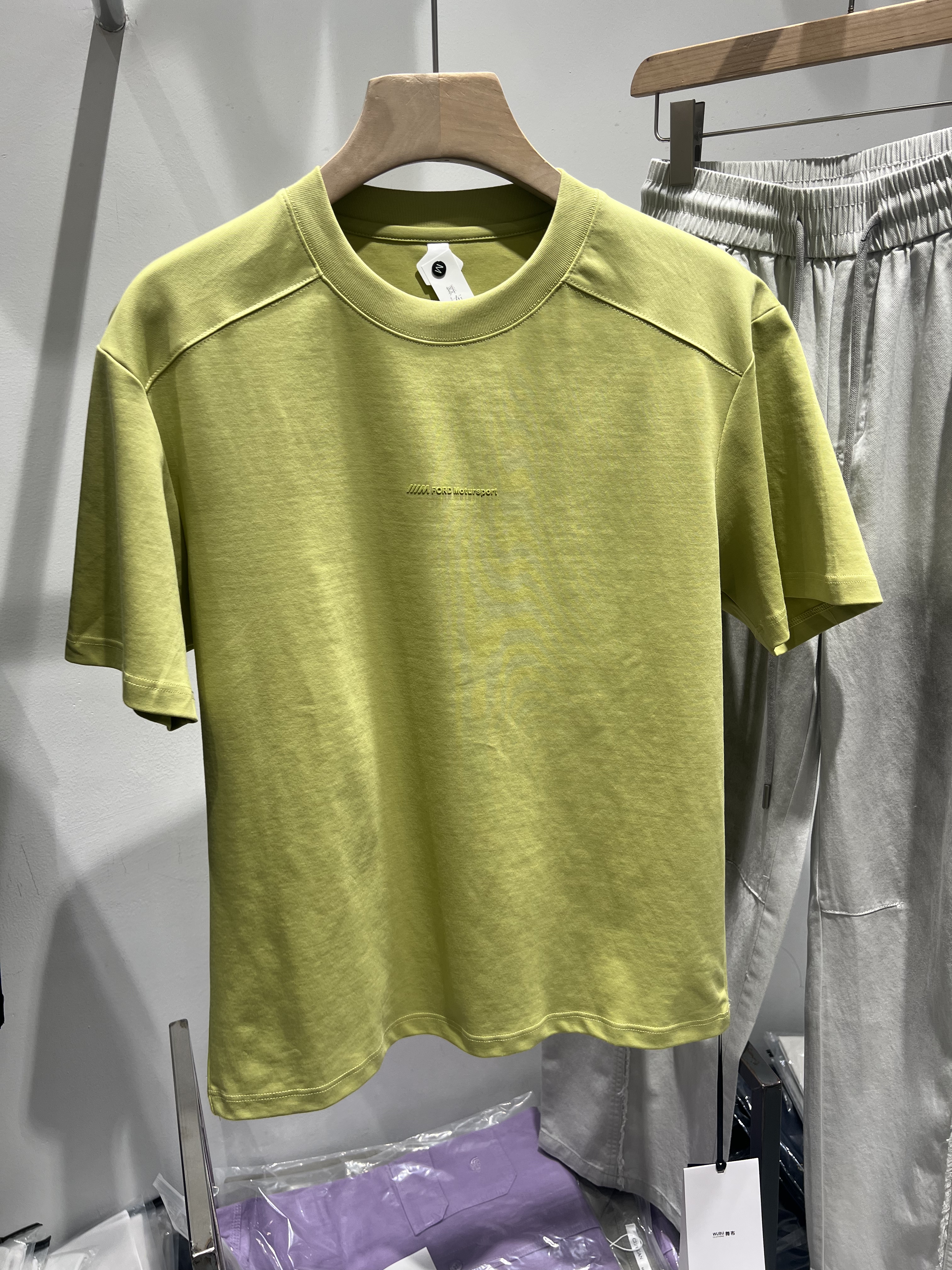 2026夏季新款男装潮牌设计感圆领短袖时尚气质印花字母高级感T恤