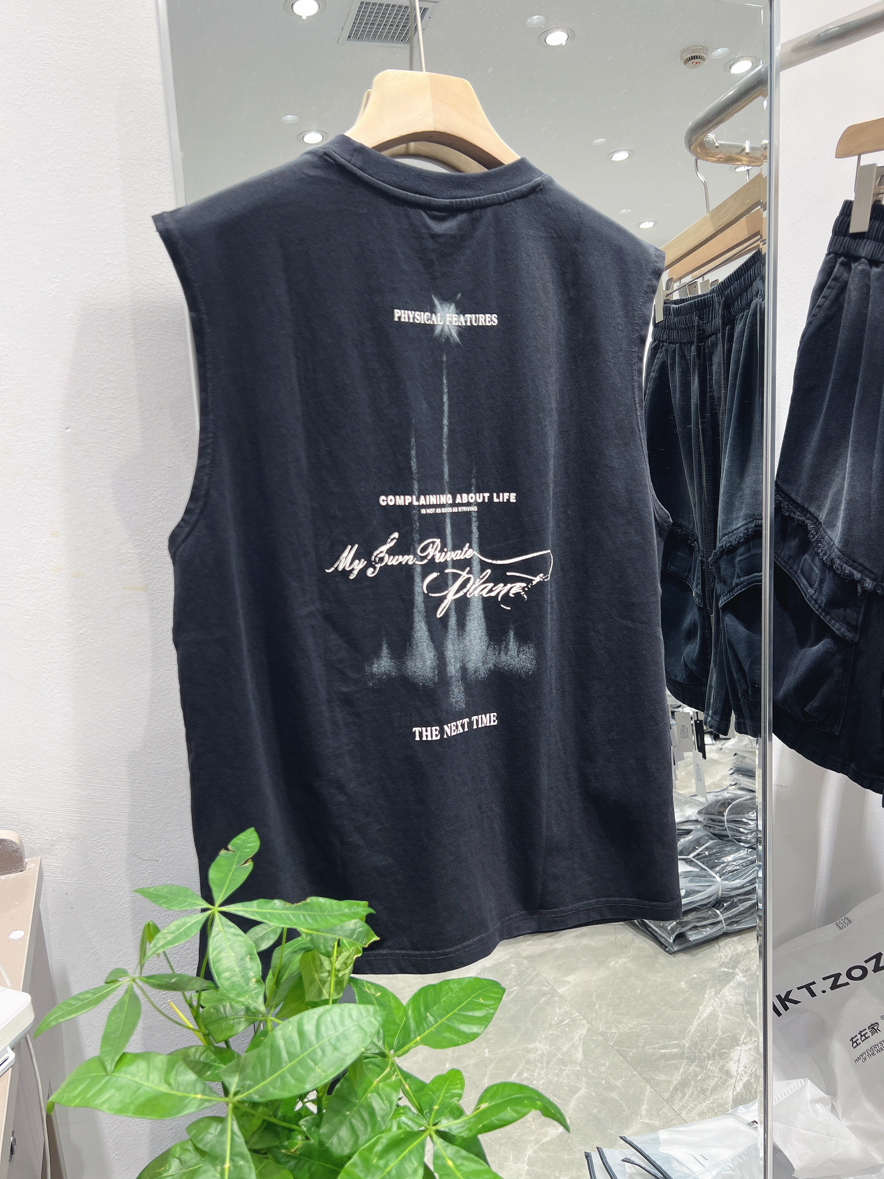 2026夏季新款潮牌宽松T恤圆领休闲帅气印花字母青年无袖纯棉背心